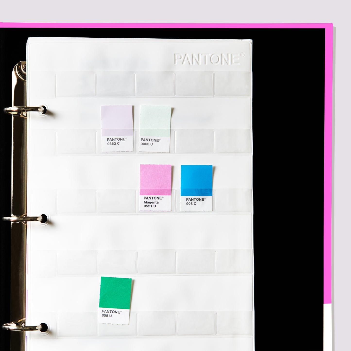 PANTONE® Pastels & Neons Chips - Coated & Uncoated - chip holders