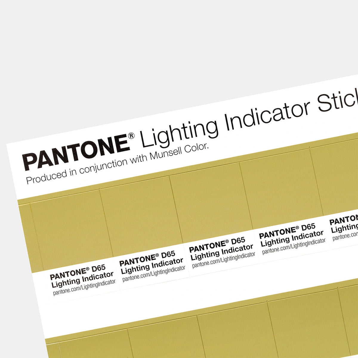 PANTONE® Lighting Indicator Stickers D50 -  LNDS-1PK-D65