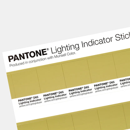 PANTONE® Lighting Indicator Stickers D50 -  LNDS-1PK-D65