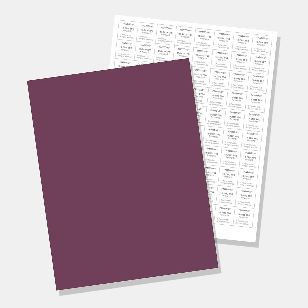 TPG Sheets - FHI Large Paper Swatches